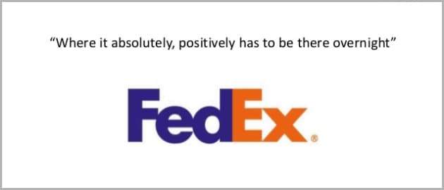 FedEx unique selling proposition example