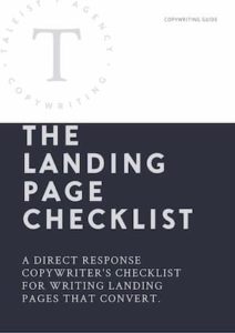THE LANDING PAGE CHECKLIST