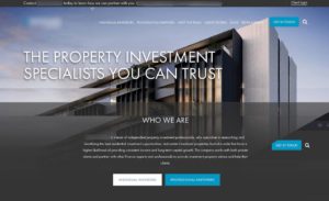 Website copywriting example for a property investment firm