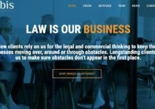 Top of the homepage in this website copywriting example for a very different law firm